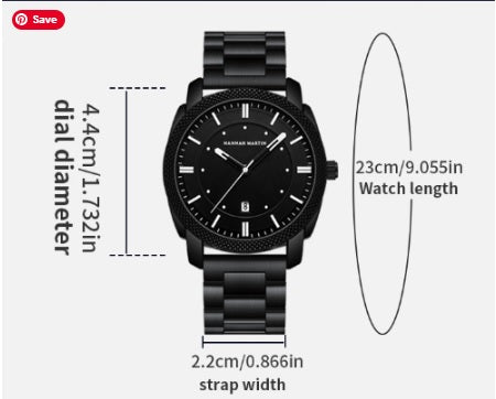 Men's Watch Stainless Steel With Waterproof