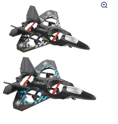 AVCXEC RC Airplane, 2.4GHz Remote Controlled Airplane, L0712 4 Channel Remote Control Airplane, Remote Controlled Fighter Airplane, Aeroplane Toy with Coloured Lights, for Beginners, Children, Adults