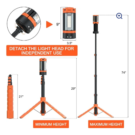 Rechargeable Folding Flashlight – Ideal for Camping & Cars