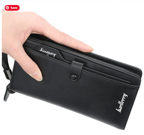 Men’s Retro Leather Phone Wallet – Crossbody with Card Slots