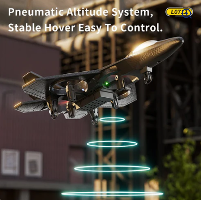 AVCXEC RC Airplane, 2.4GHz Remote Controlled Airplane, L0712 4 Channel Remote Control Airplane, Remote Controlled Fighter Airplane, Aeroplane Toy with Coloured Lights, for Beginners, Children, Adults