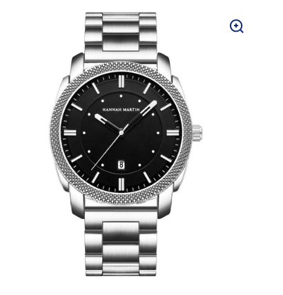 Luxury Men’s Black Steel Watch – Waterproof & Scratch-Resistant