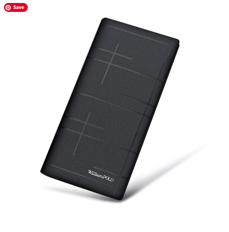 Men’s Genuine Cowhide Leather Wallet with Multiple Card Slots – Slim, Durable & Stylish