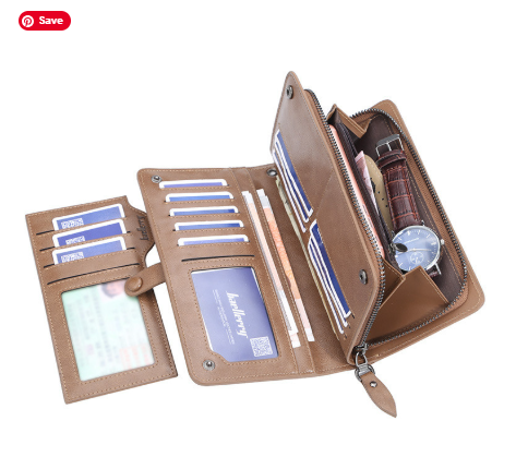 Men’s Retro Leather Phone Wallet – Crossbody with Card Slots