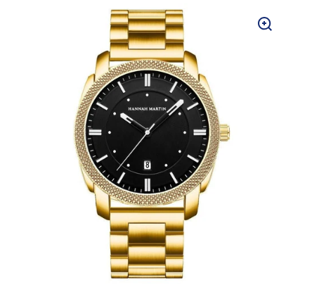 Luxury Men’s Black Steel Watch – Waterproof & Scratch-Resistant