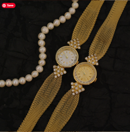 Vintage Diamond Quartz Women’s Watch – Elegant Crystal Bracelet