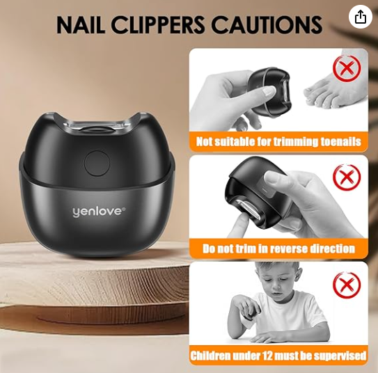 Mini Electric Nail Clipper  | Safe & Silent Nail Trimmer