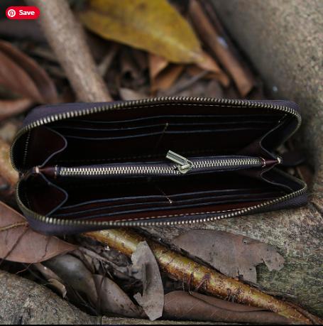 Premium Leather Vintage Men's Wallet Clutch – Multi-Function with Phone & Card Slots