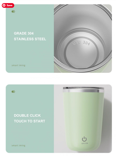 Automatic Self Stirring Mug – 350ml Magnetic Mixer Cup