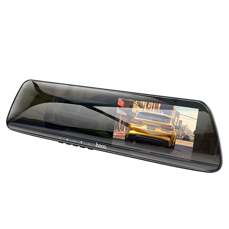 Hoco DV4 Rearview Mirror Driving Recorder | UAE