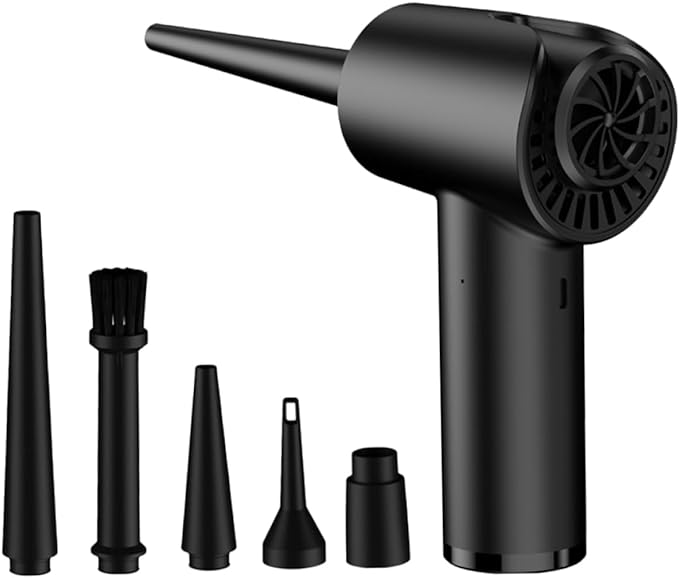 Portable Electric Air Duster – Rechargeable Vacuum for Car, Laptop & Electronics Cleaning