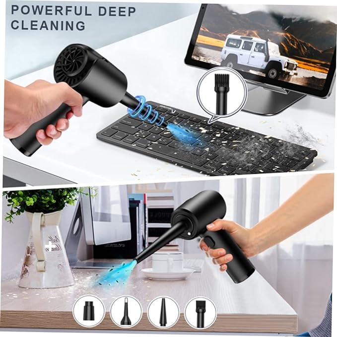 Portable Electric Air Duster – Rechargeable Vacuum for Car, Laptop & Electronics Cleaning
