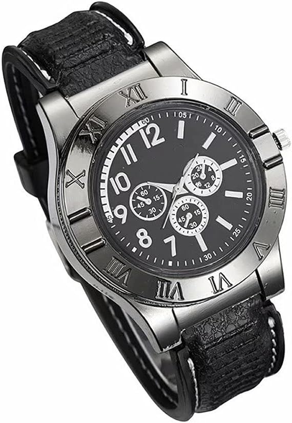 Military USB Lighter Watch for Men – Windproof & Rechargeable | Stylish Gift