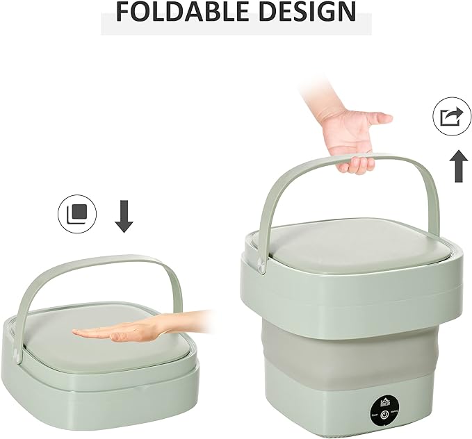 Foldable Mini Laundry Machine – Portable & Compact Washer
