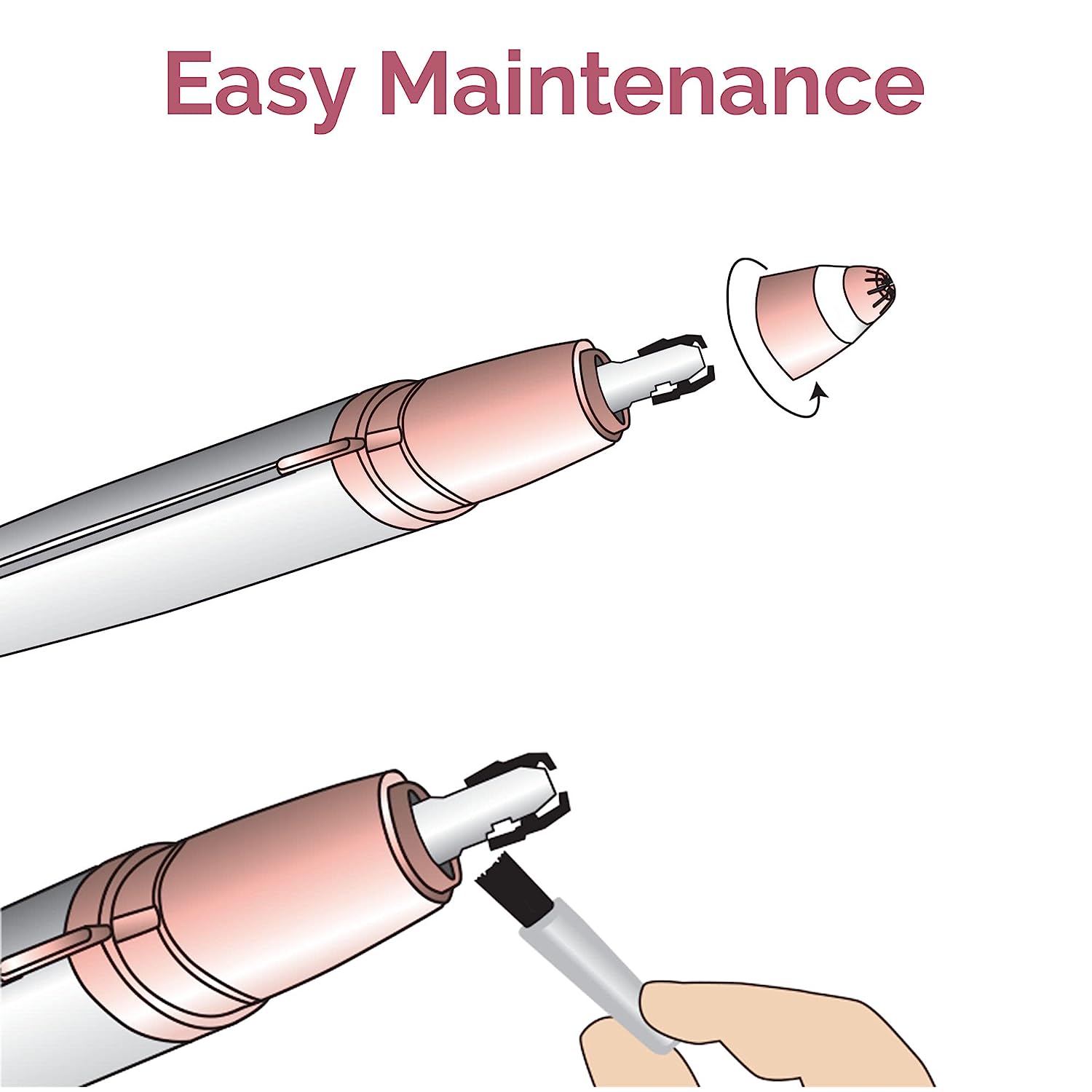 Flawless Brows Hair Remover – Electric Eyebrow Razor for Women