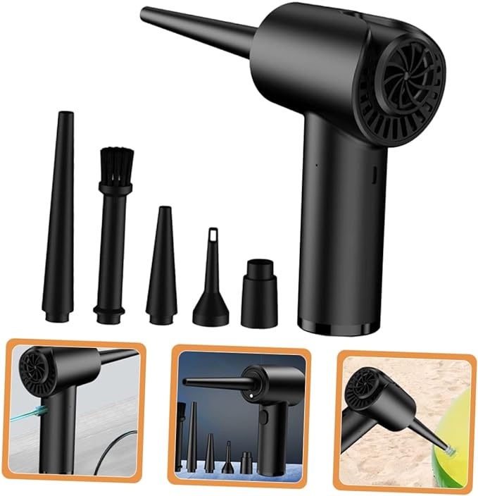 Portable Electric Air Duster – Rechargeable Vacuum for Car, Laptop & Electronics Cleaning