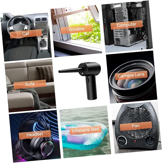 Portable Electric Air Duster – Rechargeable Vacuum for Car, Laptop & Electronics Cleaning