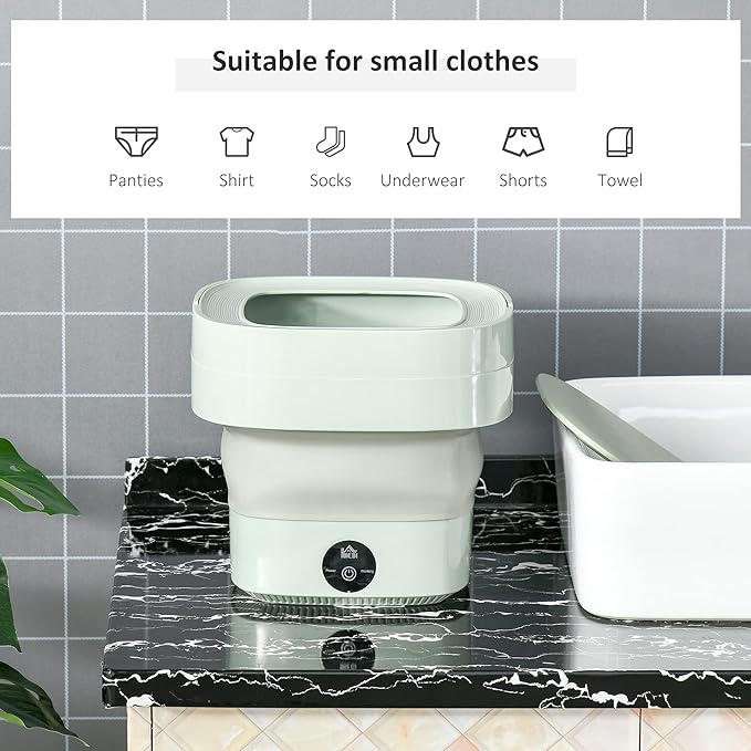 Foldable Mini Laundry Machine – Portable & Compact Washer