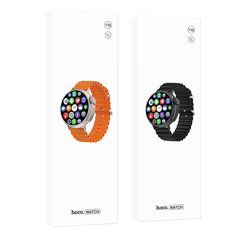 Hoco Y18 Smartwatch – Waterproof Fitness Tracker for Android & iOS