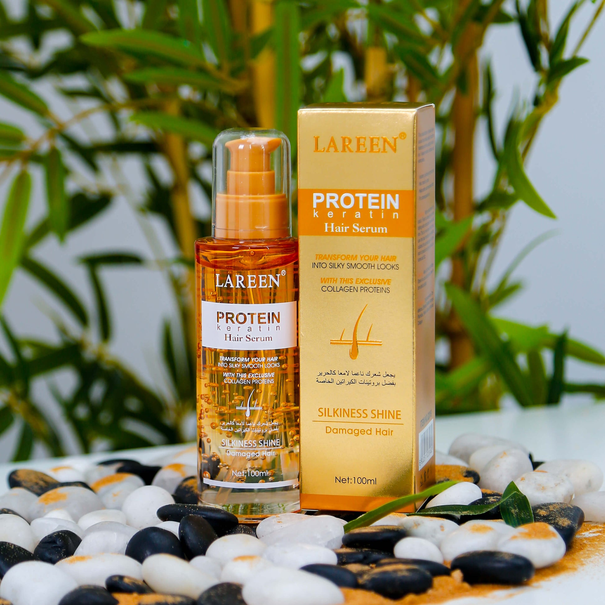 Buy Lareen Hair Serum for Frizz-Free, Shiny Hair – Nourishing Keratin Formula | UAE Delivery