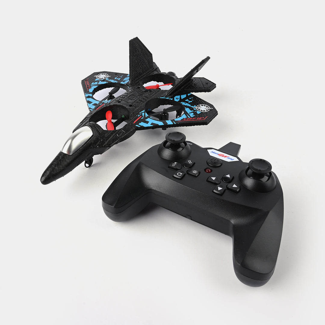 AVCXEC RC Airplane, 2.4GHz Remote Controlled Airplane, L0712 4 Channel Remote Control Airplane, Remote Controlled Fighter Airplane, Aeroplane Toy with Coloured Lights, for Beginners, Children, Adults