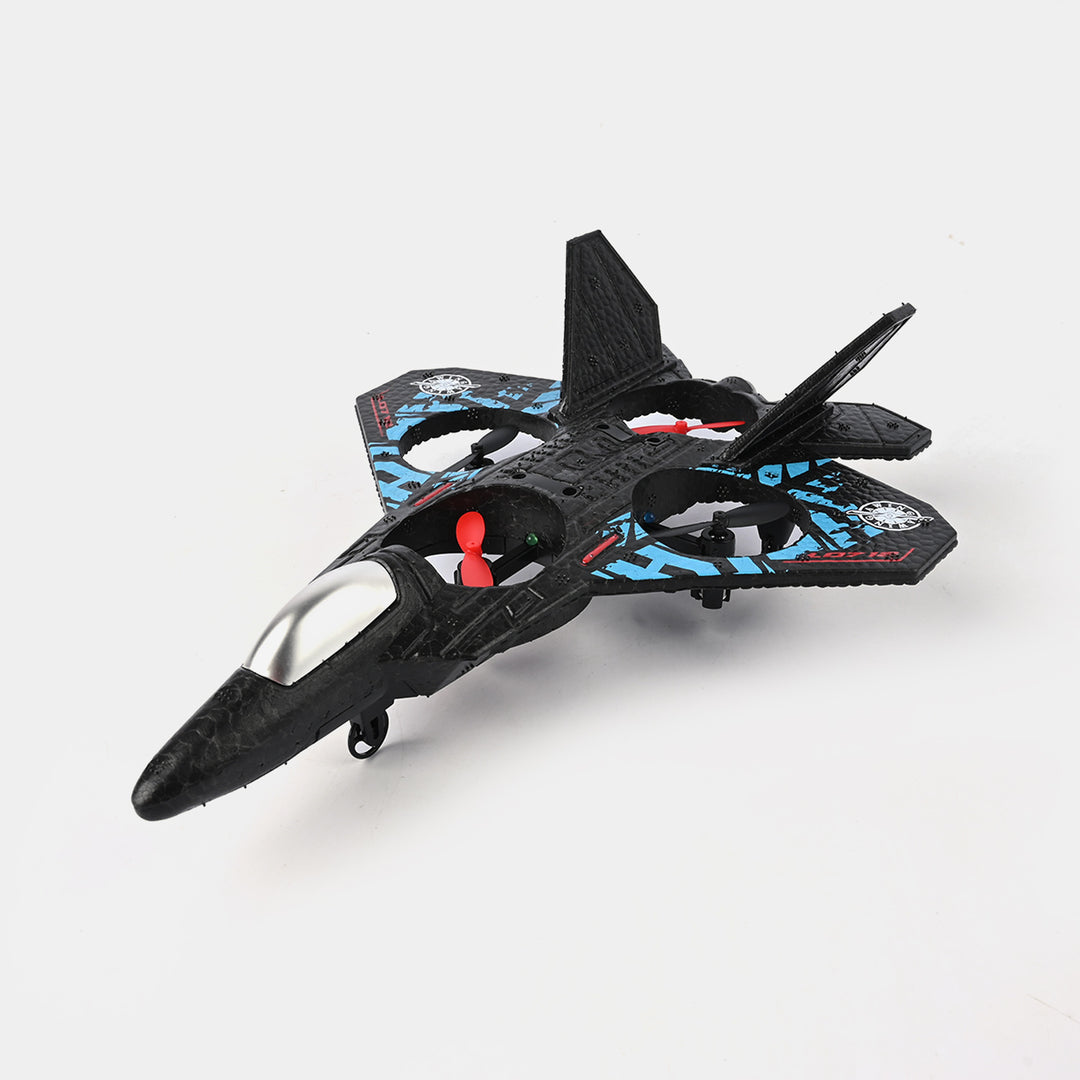 AVCXEC RC Airplane, 2.4GHz Remote Controlled Airplane, L0712 4 Channel Remote Control Airplane, Remote Controlled Fighter Airplane, Aeroplane Toy with Coloured Lights, for Beginners, Children, Adults