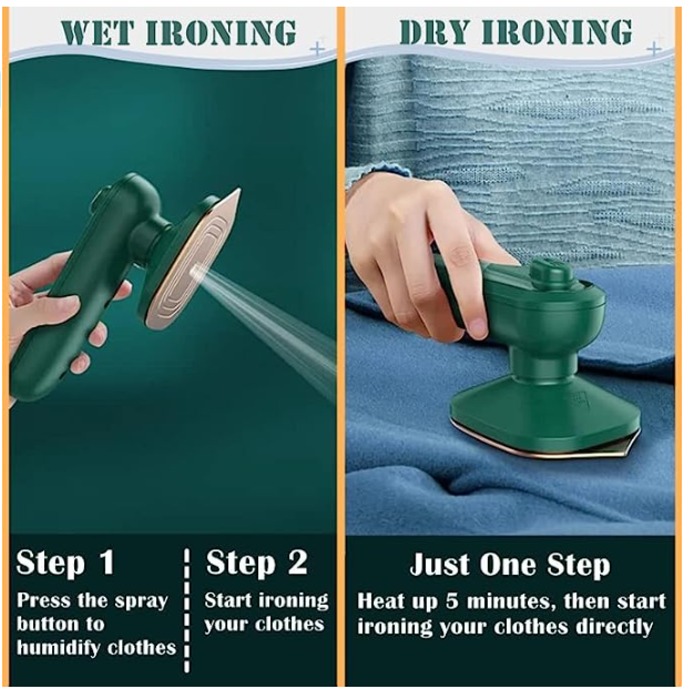 DLC Portable Mini Steam Iron – Wet & Dry Travel Iron | UAE