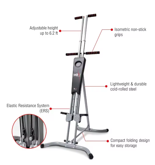 Compact Cardio Machine – Full-Body Workout with Digital Display