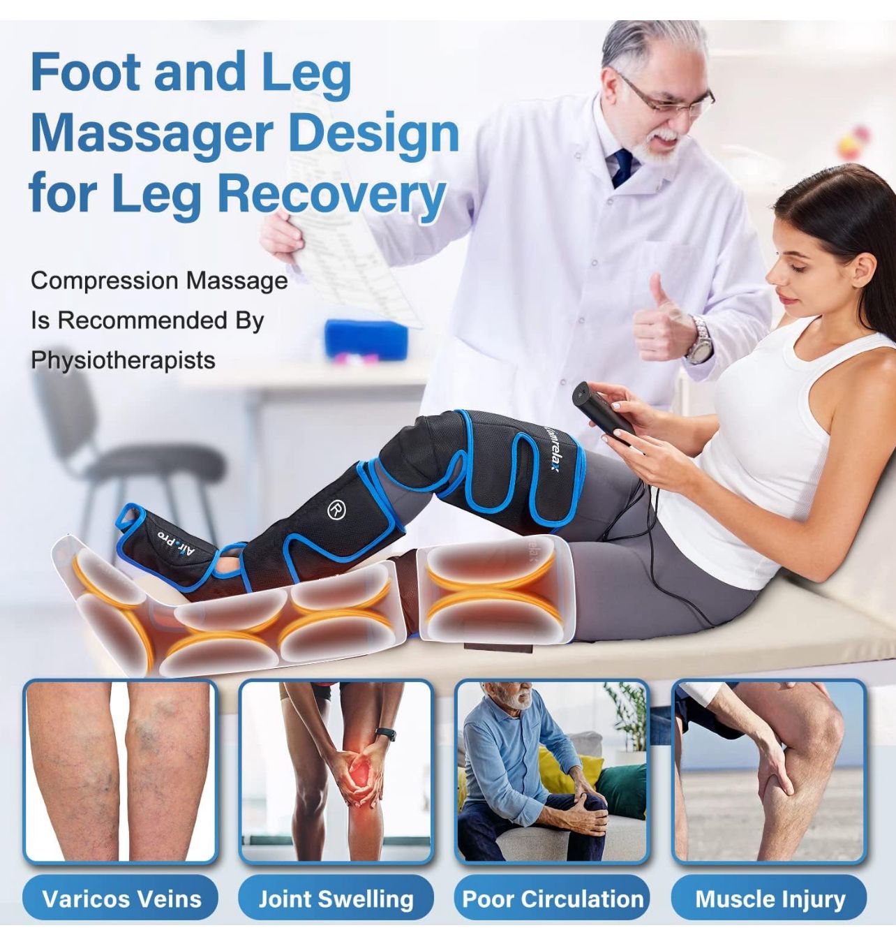 Buy Air Compression Leg Massager in UAE – Pain Relief & Relaxation