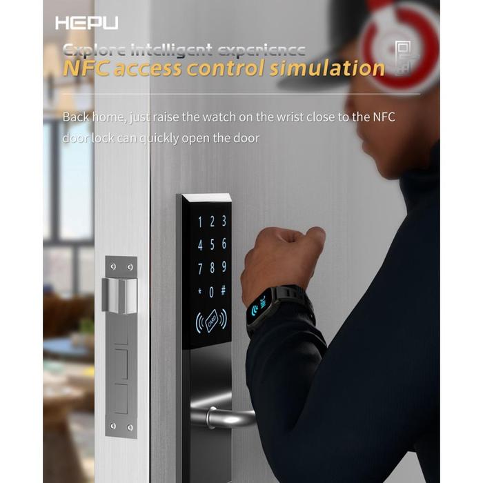 Hepu Smart Watch – Fitness, Heart Rate & Call Alerts for Men & Women (UAE)