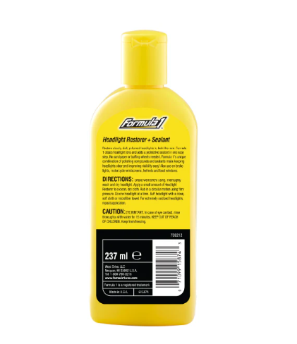 Headlight Restorer (237ml) – Restore Clarity & Shine to Faded Headlights