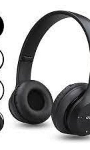 P47 Wireless Headphones | Bluetooth Foldable Headset | Stereo Sound | FM Radio & TF Card Support | Built-in Microphone