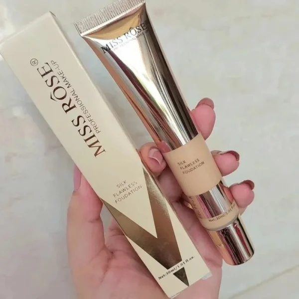 Beige 3 | Miss Rose Silk Flawless Foundation | Long-Lasting Lightweight Liquid Foundation with Natural Radiant Finish