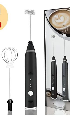 USB Rechargeable Handheld Coffee Frother for Milk Foam and Egg Beating