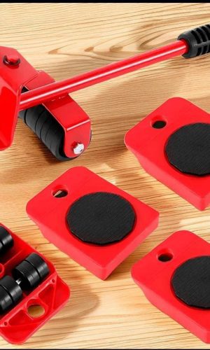 5-in-1 Heavy Furniture Mover Tool Set with 360 Degree Rollers