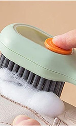 Shoe Brush with Liquid Dispensing