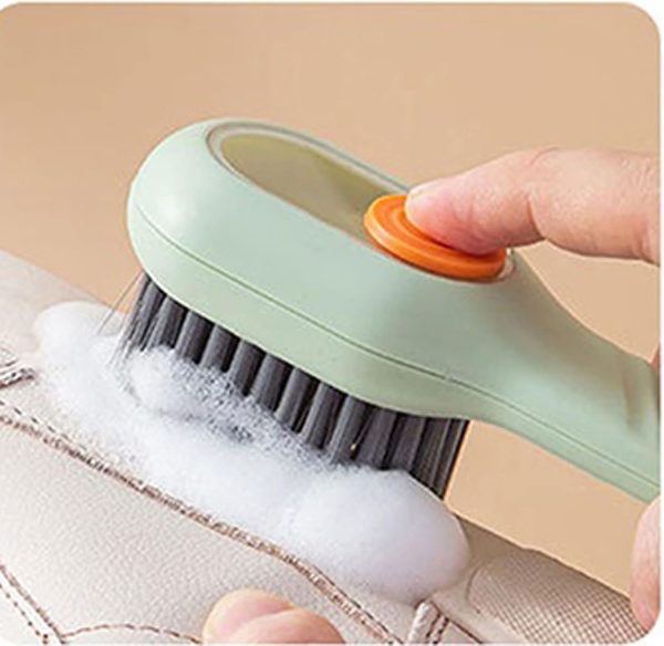 Shoe Brush with Liquid Dispensing
