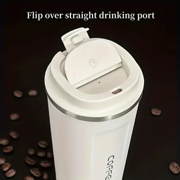 Smart Temperature Coffee Mug | 17oz Insulated Stainless Steel Travel Mug with Leakproof Lid