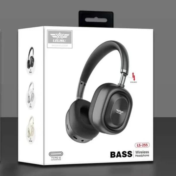 Lelisu LS-255 Bass Wireless Headphones | Bluetooth Over-Ear Headset with Type-C Interface