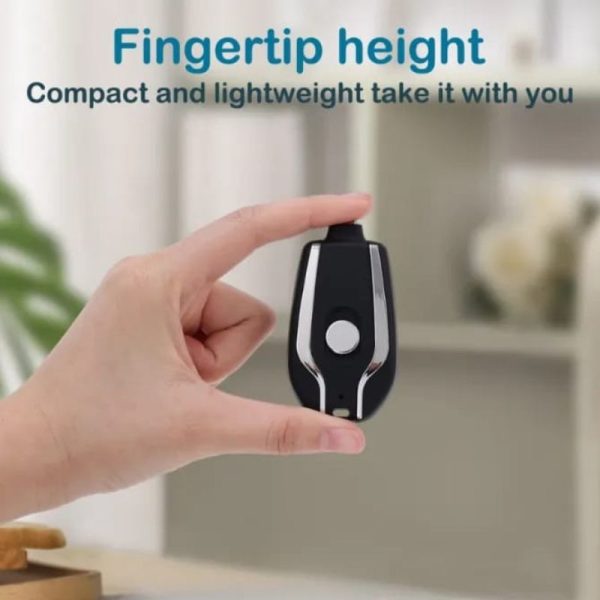 Mini Keychain Power Bank | Ultra-Compact 1500mAh | Emergency Charger for Phones & Gadgets