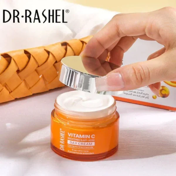Dr. Rashel Vitamin C Brightening & Anti-Aging DAY Cream | SPF Protection & Radiant Glow Moisturizer (50 g) | Imported