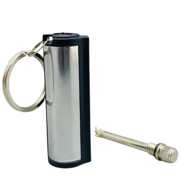 Permanent Match Striker Flint Stone Lighter with Keychain | Waterproof Survival Matchstick for Smoking & Outdoor Use