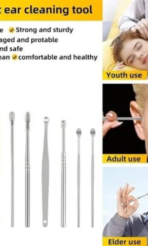 6-Piece Ear Wax Cleaning Kit |  Portable & Easy to Use