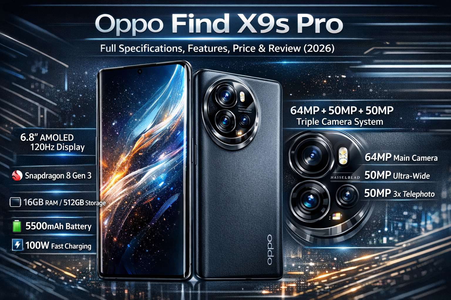 📱 Oppo Find X9s Pro – Full Specifications, Features, Price & Review (2026)