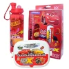 2 in 1 kids lunch box and water bottle set with colorful cartoon characters for school use