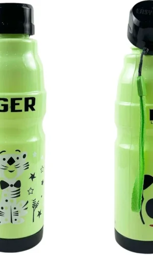 Kids Water Bottle 650ml | Cute Minions Panda Rabbit Design | Leak-Proof BPA Free | Random Color