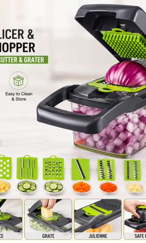 14 in 1 mandoline slicer vegetable chopper multifunctional food cutter and grater