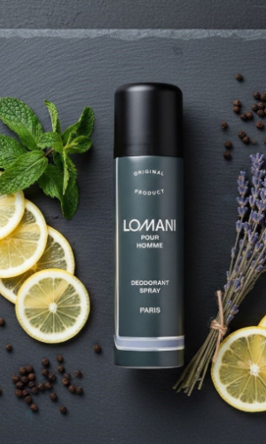 Lomani Pour Homme deodorant spray long lasting fragrance for men