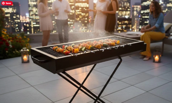 Foldable Charcoal BBQ Grill Portable Outdoor Barbecue