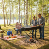 Using Foldable Charcoal BBQ Grill 2.5 Feet for Outdoor BBQ Cooking